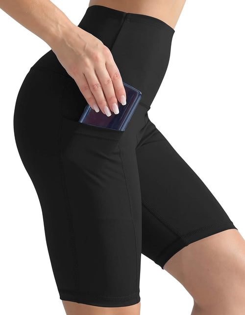 Load image into Gallery viewer, 3 Pack Women 9&quot; Biker Compression Short Leggings for Yoga with Big Pockets
